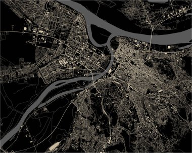 Sırbistan 'ın Belgrad kentinin haritası