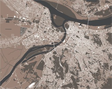 Sırbistan 'ın Belgrad kentinin haritası