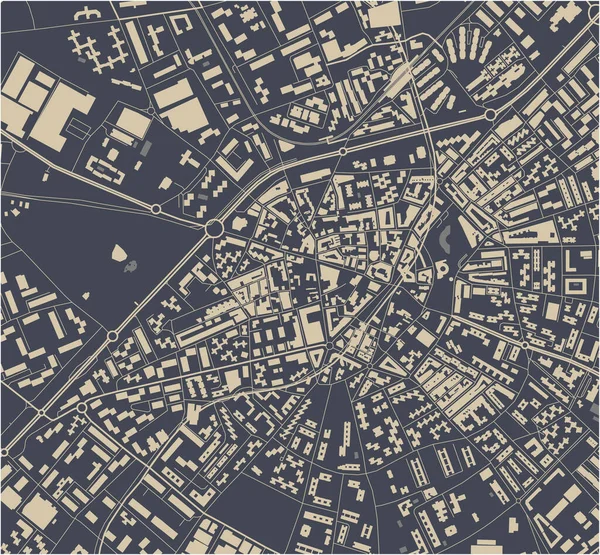Karte der Stadt Mostoles, Spanien — Stockvektor