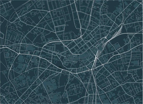 Karte der Stadt Mönchengladbach, Deutschland — Stockvektor