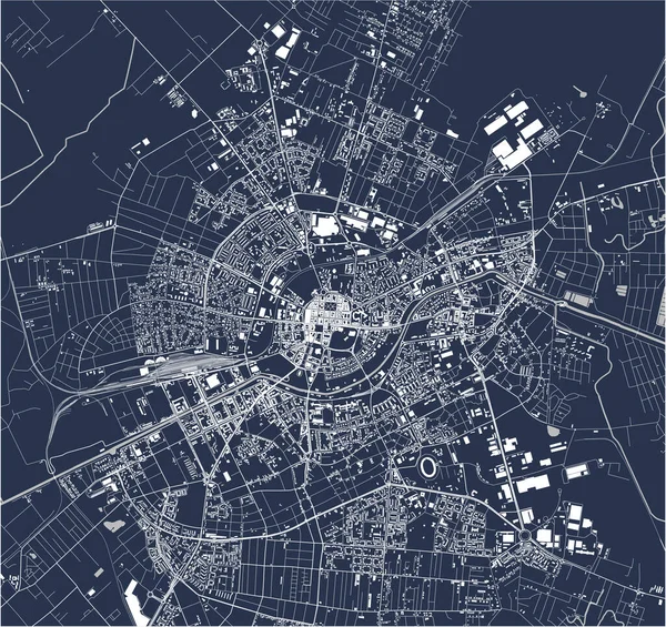 Карта города Тимишоара, Румыния — стоковый вектор