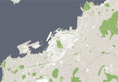 İspanya, Vigo şehrinin haritası.