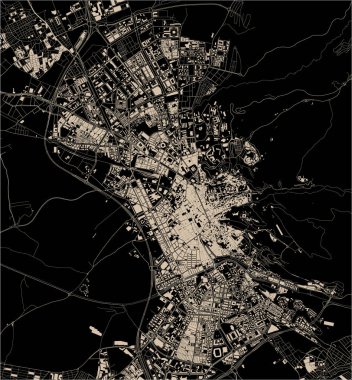 İspanya 'nın Granada şehrinin haritası