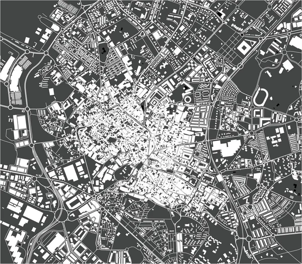 Карта города Херес-де-ла-Фронтера, Испания — стоковый вектор