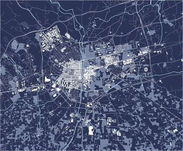 Karte der Stadt Elche, Spanien — Stockvektor