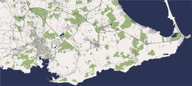İspanya, Cartagena şehrinin haritası