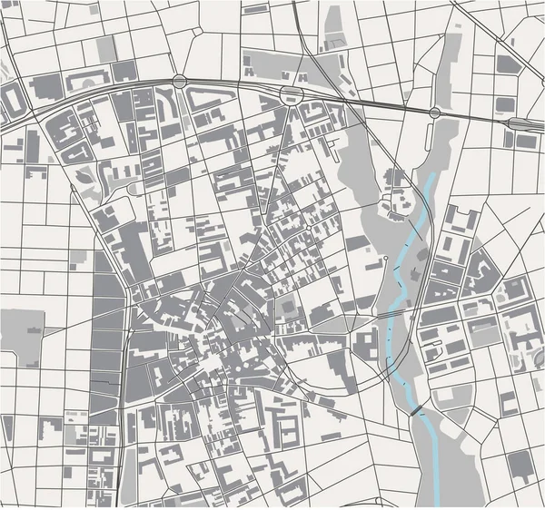 Карта міста Террасса (Іспанія). — стоковий вектор