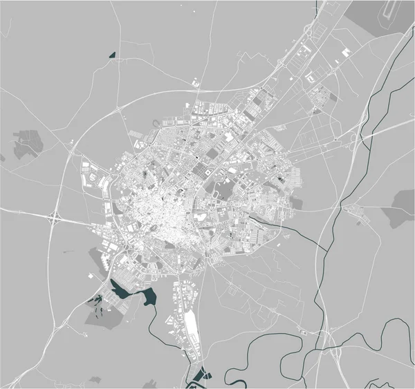 Karte der Stadt Jerez de la Frontera, Spanien — Stockvektor