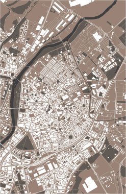 İspanya Valladolid şehrinin haritası