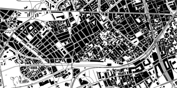 Mappa della città di LHospitalet de Llobregat, Spagna — Vettoriale Stock