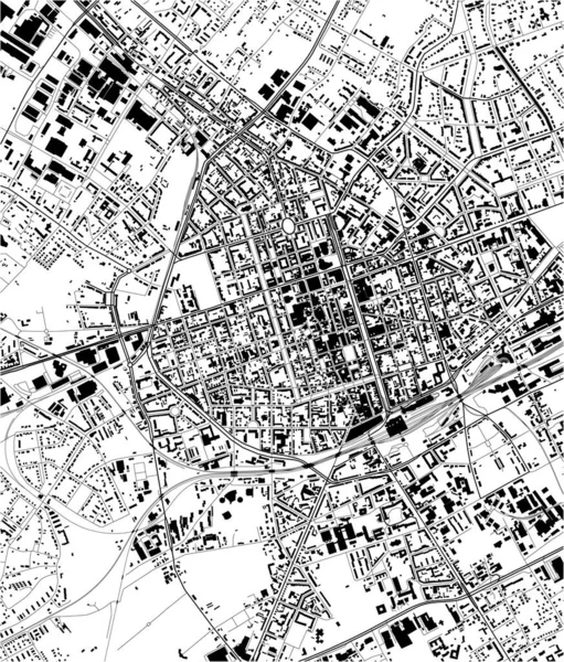 Mapa da cidade de Krefeld, Alemanha —  Vetores de Stock