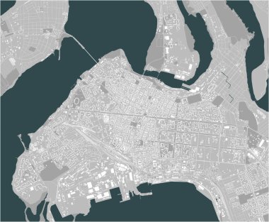 Ukrayna 'nın Mykolaiv şehrinin haritası