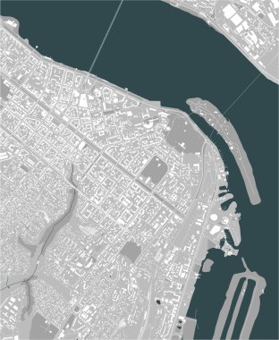 Ukrayna 'nın Dnipro şehrinin haritası