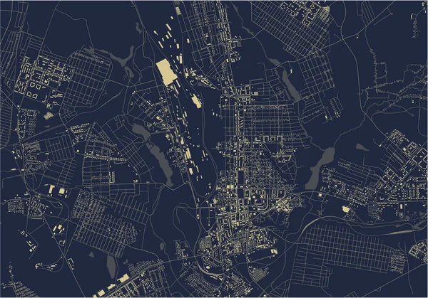乌克兰Makiivka市地图 — 图库矢量图片