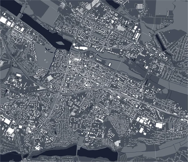 Mapa Vetorial Cidade Khmelnytskyi Ucrânia Vetores De Bancos De Imagens Sem Royalties