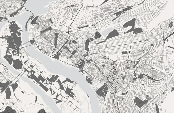 Mapa Vectorial Ciudad Zaporizhzhia Ucrania — Archivo Imágenes Vectoriales