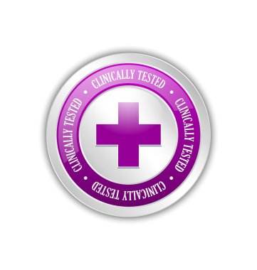 Clinically tested symbol clipart