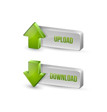 Download ve upload düğme