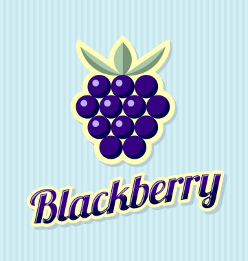 Çizgili arka plan Retro blackberry