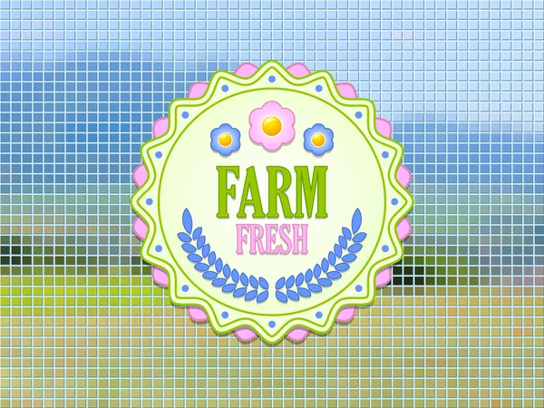 Farm fresh badge — Stock Vector