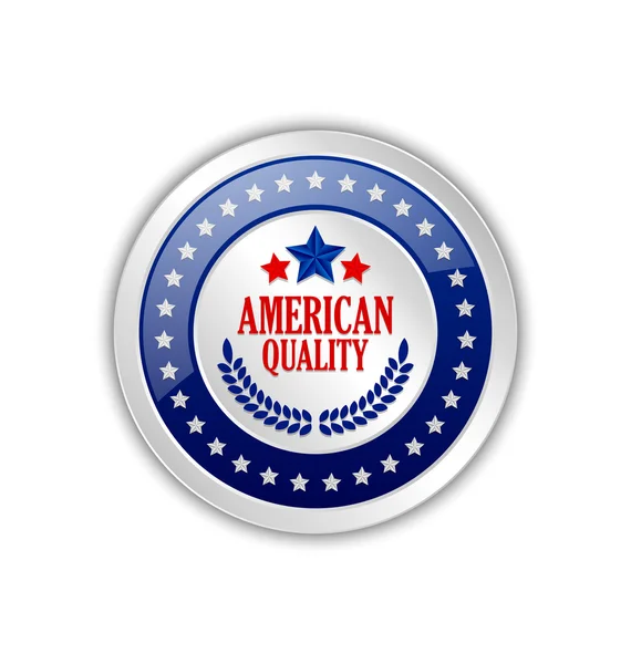 Badge de qualité américain — Image vectorielle