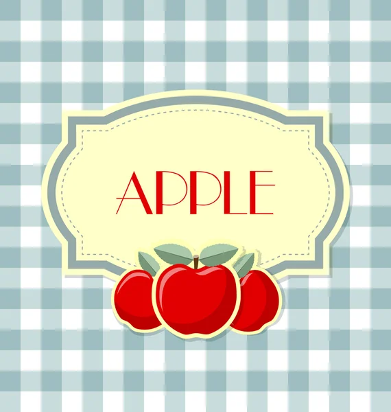 Rótulo de maçã retro —  Vetores de Stock