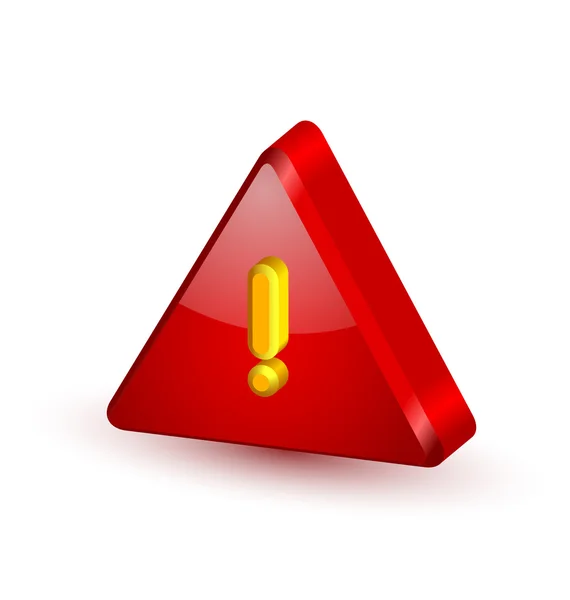Alerte sécurité triangle symbole — Image vectorielle