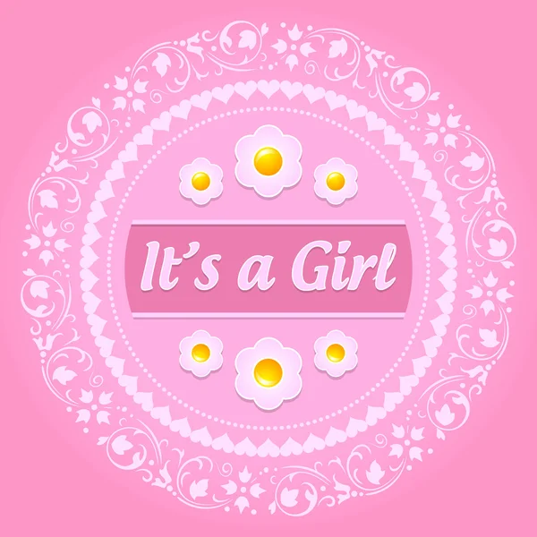 It's a girl ornament — Stock Vector