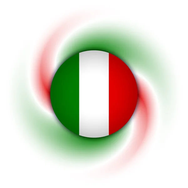 Hintergrund der italienischen Flagge — Stockvektor