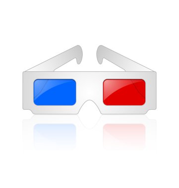 Anaglyphic 3d gözlük