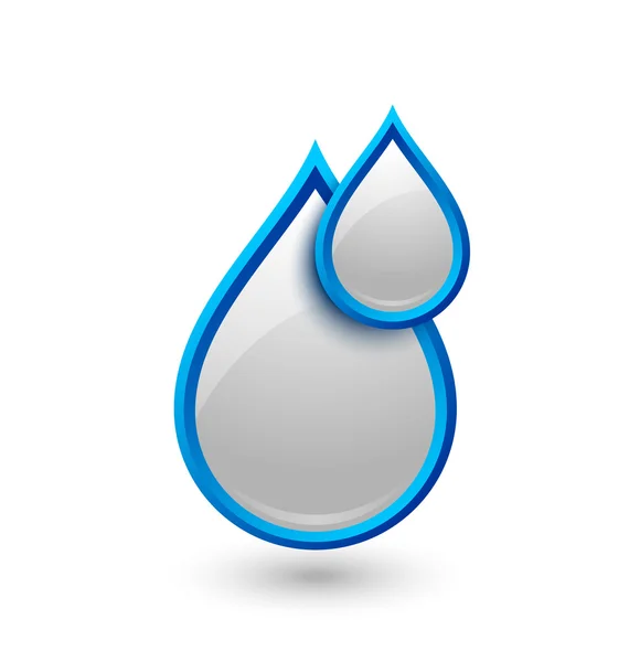 Wassertropfen-Symbol — Stockvektor