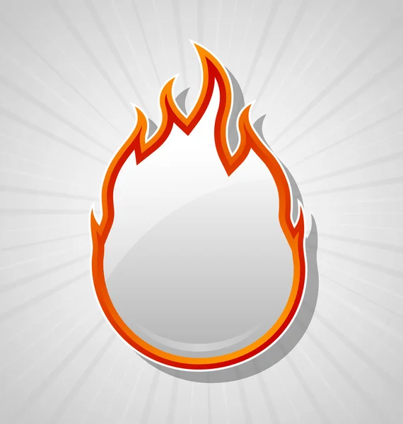 Icono de fuego — Vector de stock