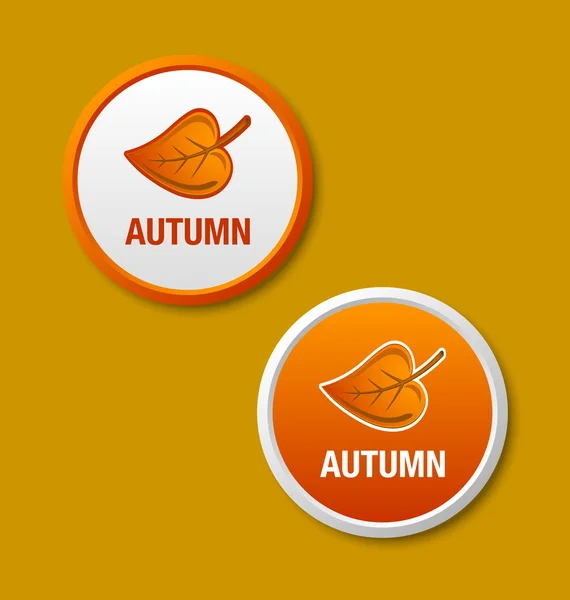 Autumn icons — Stock Vector
