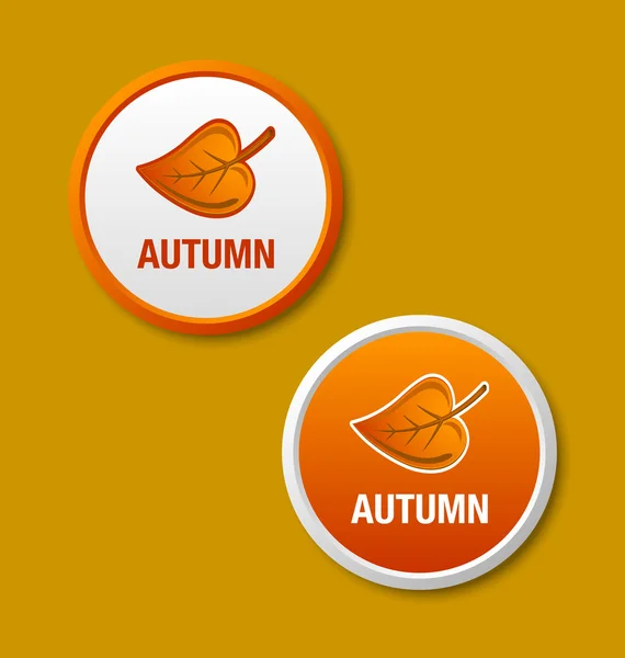 Herfst pictogrammen — Stockvector