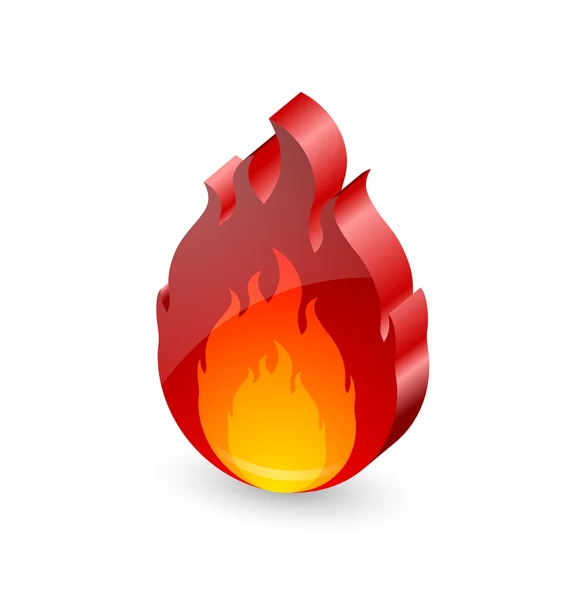 Icono de fuego — Vector de stock