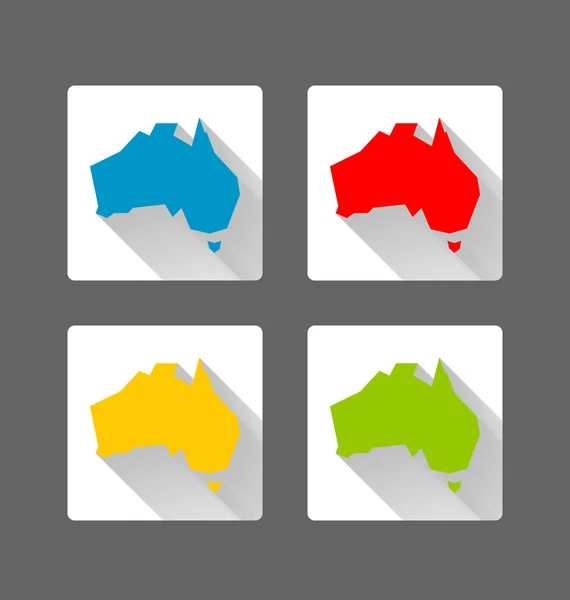 Australia Iconos — Vector de stock