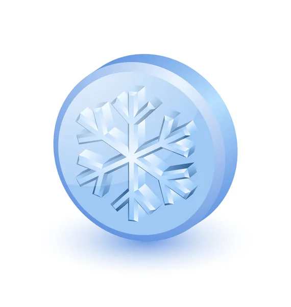 Ikona śnieżynki — Wektor stockowy