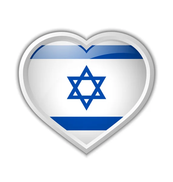 Израильское сердце — стоковый вектор