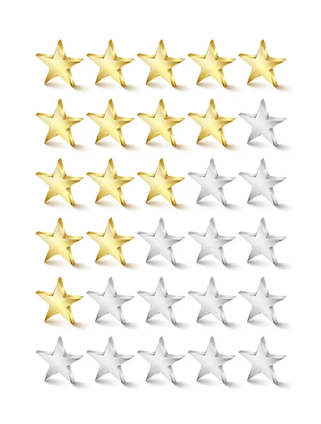Рейтинг звезд — стоковый вектор