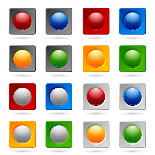 Icon or button backgrounds — Stock Vector