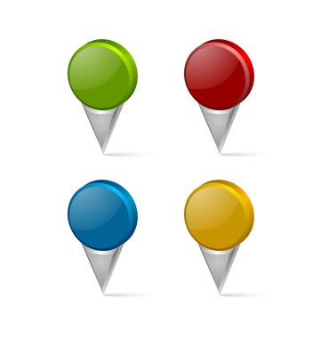 harita işareti işaretçiler