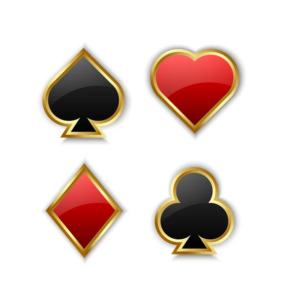 Playing card symbols — Stock Vector