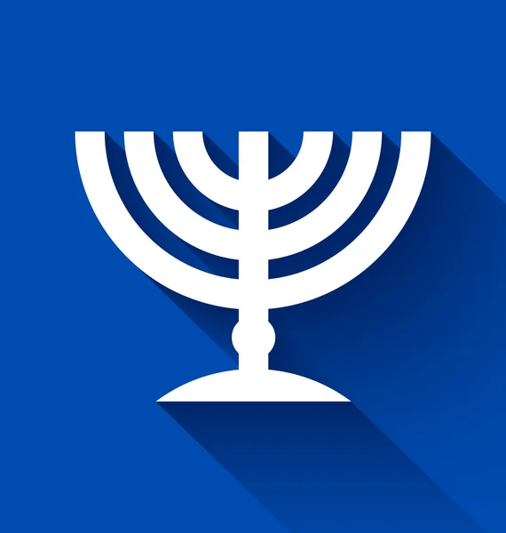 Judiska menorah — Stock vektor