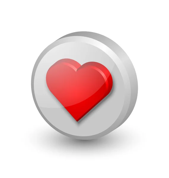Hjärta ikon — Stock vektor