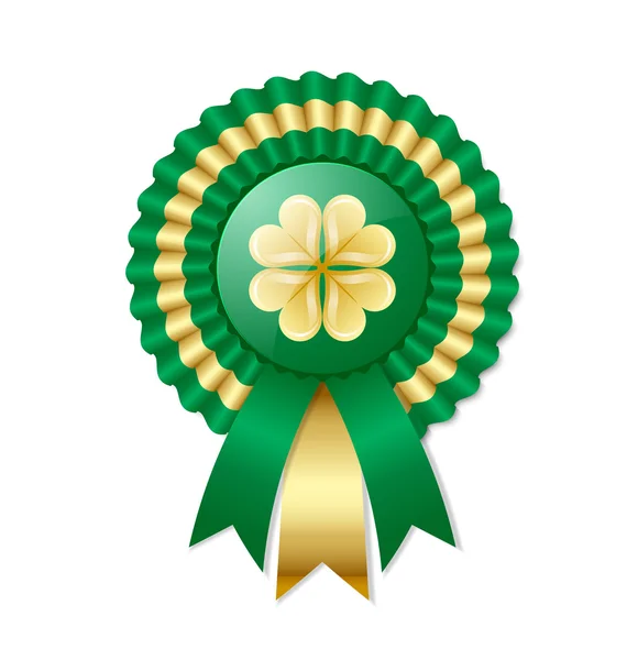 Saint Patricks Day Rosette irlandaise — Image vectorielle