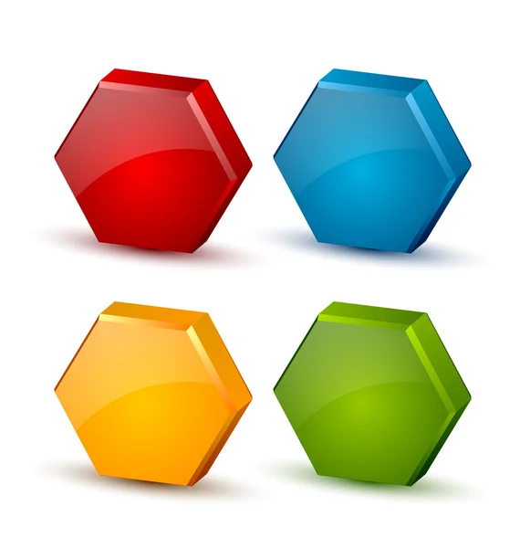 Honeycomb ikoner — Stock vektor