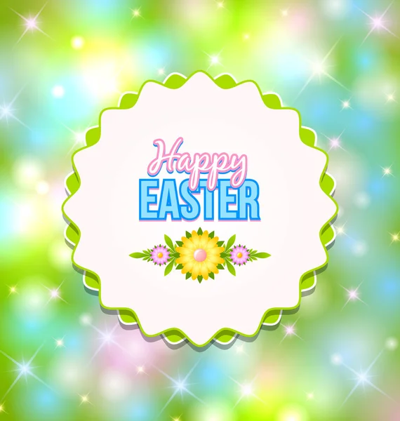 Happy Easter badge — Stock Vector