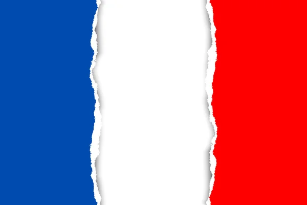 Franse vlag — Stockvector