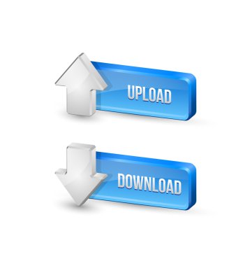 Download ve upload düğme
