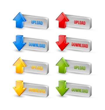 Download ve upload düğme